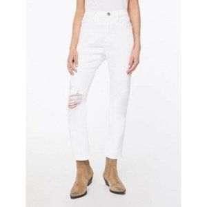 NWOT FRAME Le Beau High Waisted Straight Leg Jeans